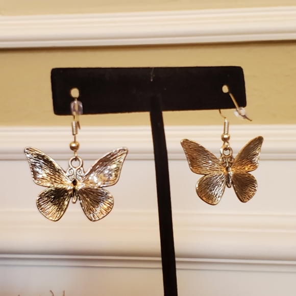 New Handmade Butterfly Drop Earrings - Picture 6 of 8